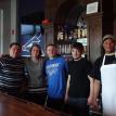 Staff at South of Chicago Pizza after window tinting